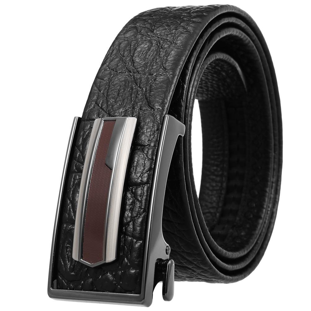 First Layer Cowhide Belt, Automatic Inner Buckle Men'S Belt Ly36-21783-5