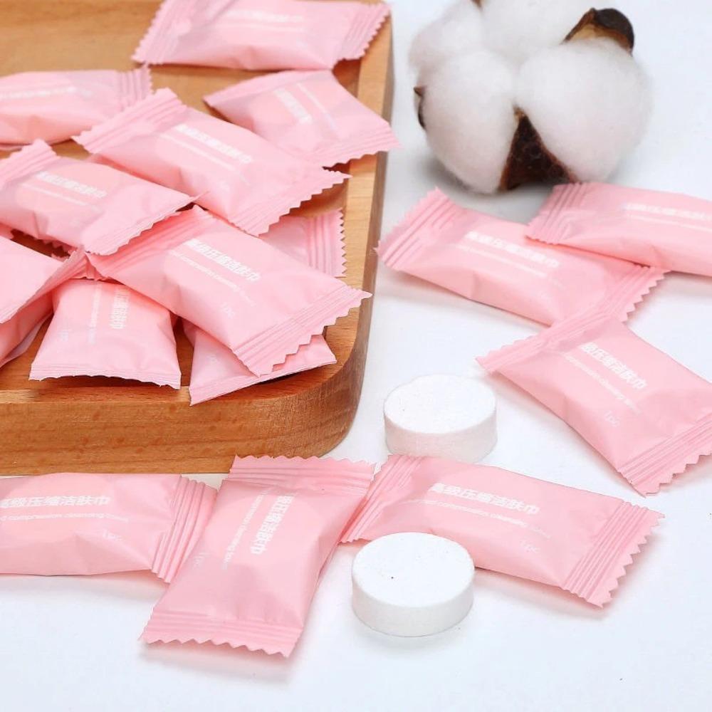 10pcs Portable Absorbent Towels Cotton Cloth Wipes New Small Face Towels