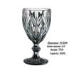 Vintage geprässter Rotweinglas - Elegantes dickes Glas für Hochzeiten & Dekoration