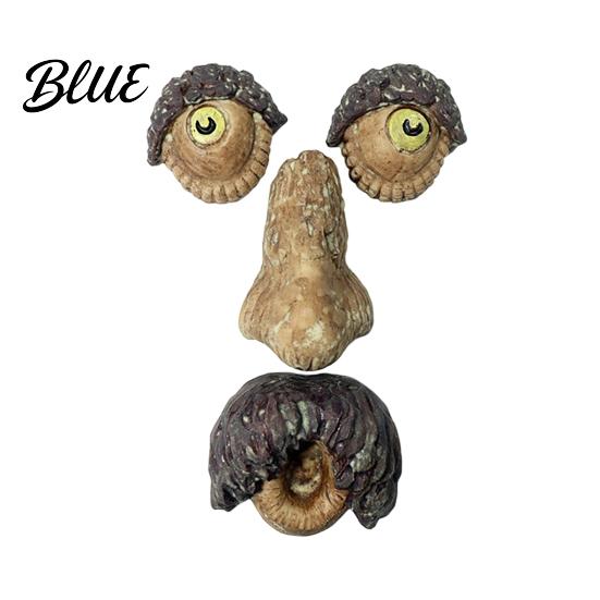 Halloween Tree Decorations Glow‑in‑the‑Dark Face Garden Decor Funny Old Man Bark Whimsical Sculpture Resin Ornament Outdoor Easter Hugger Yard