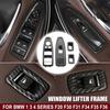 4 Stück Kohlefaser Innen Tür Fenster Knopf Panel Für BMW 430i 440i 2012-2018