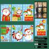 Cross-border Christmas Static Cling Window and Wall Stickers for Glass Doors and Shopping Malls