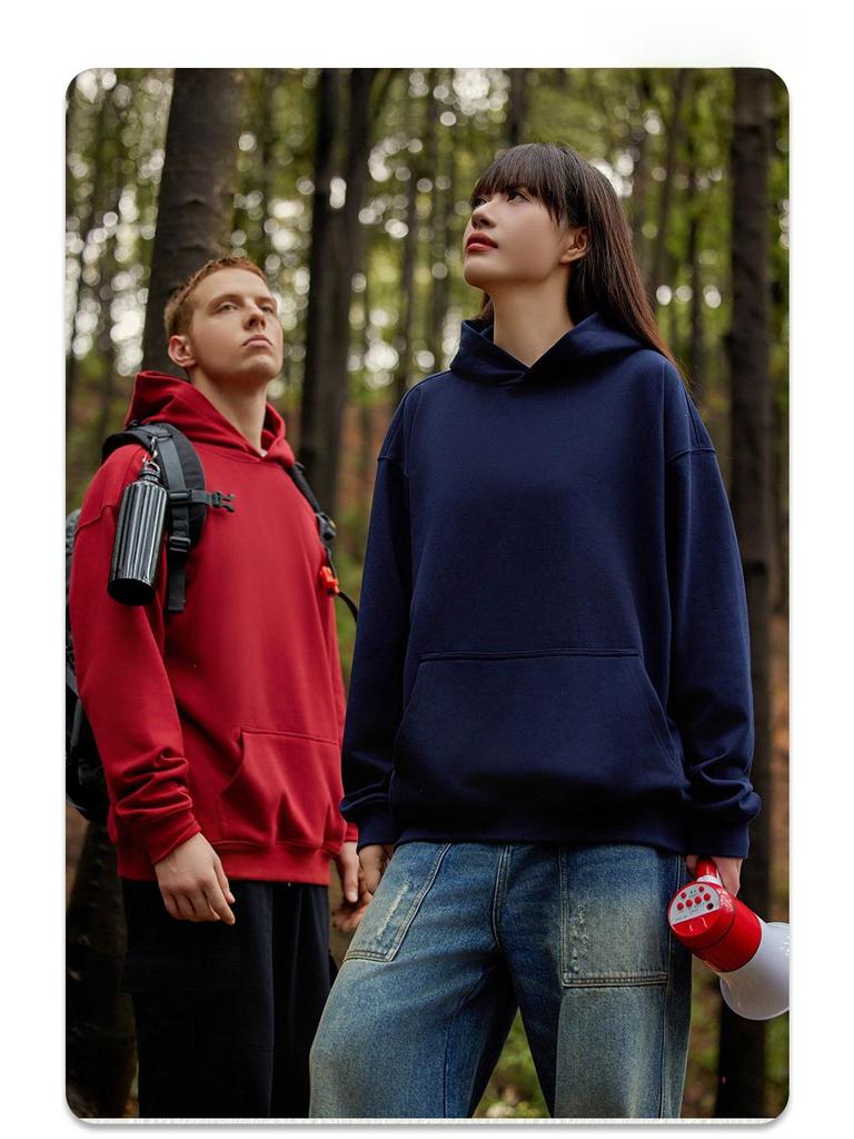 Herrenmode Marke 450G Terry Hoodie - Jugendliche lockere Passform, Herbst/Winter 2024 Kollektion