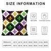 Famous Mardi Gras Ball Cushion Cover Plush Fabric Soft Double-Sided Printed Sofa Warm Winter Home Child Gift Pillow Case
