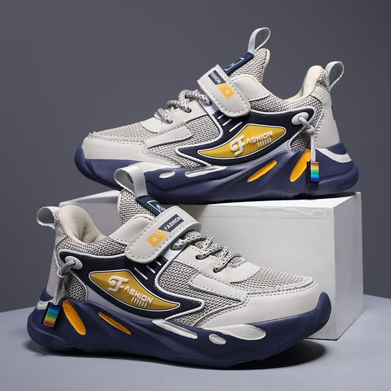 Boys' Shoes Spring Autumn Mesh Children's Breathable Sports Shoes Student Running Shoes