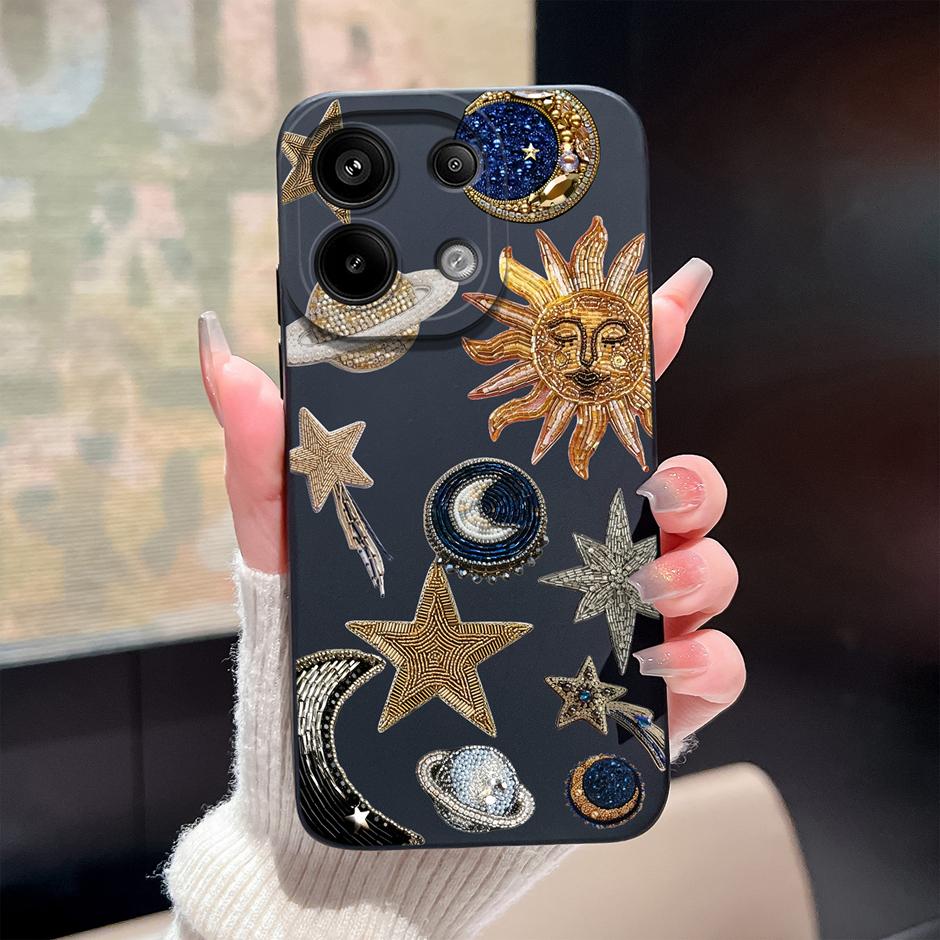 Case For Redmi Note13 13Pro 13 Pro+ Oil Painting Flower Anti-fall Minimalist Protector For Xiaomi Redmi Note 13 Pro Plus Funda