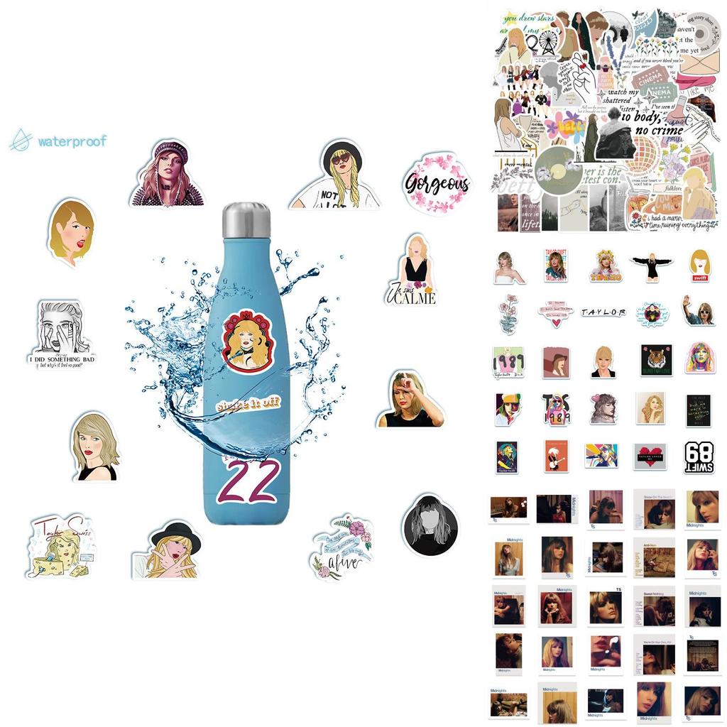 Taylor Swift Music Album Stickers Waterproof Diy For Luggage Guitar Skateboard Phone Case Water Bottle