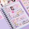 2 Style Stickers Wishes Share Diary Coil Sticker Notebook Clipbook Sticker Water Cup Sticker Album Memo Book Handmade Decoration