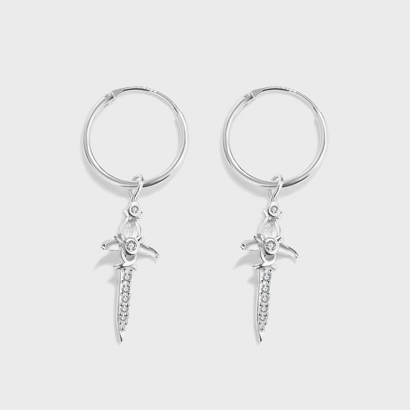 

Серьги-каффы асимметричные кресты из стерлингового серебра S925 - Модный и уникальный дизайн 925 Silver