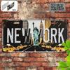 Vintage New Yorker Kennzeichen 5,9x11,8 – Rostfreies Aluminium Auto-Tag für Auto, LKW, SUV, Garage & Man Cave Dekoration, Geschenk für Stadtliebhaber