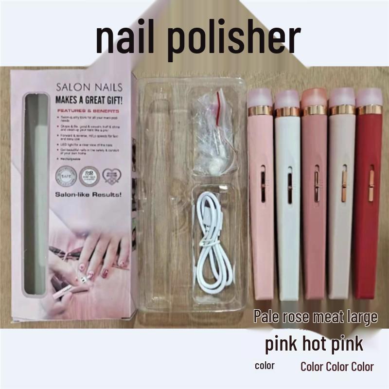 Portable Electric Nail Polisher & Manicure Set - 5-in-1 Nail Grinding Tool