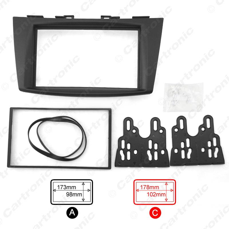 

Рамка для аудиомодуля Double Din для Suzuki Swift/Ertiga Black, A: 173x98mm