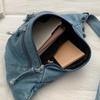 Borsa pettorale in denim lavato retrò americano