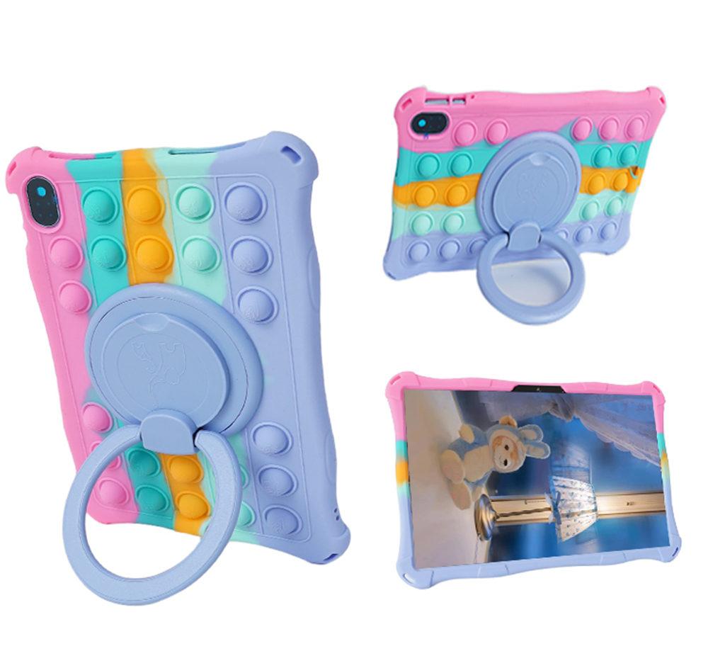 360 Rotate Soft Silicone Kids Safe Case For Honor Pad 8 12inch Full Body Handle Kickstand Tablet Cover With Strap