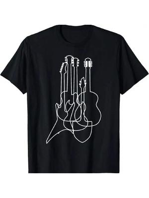 Electric Acoustic Guitars Classical Music Lover T Shirt
