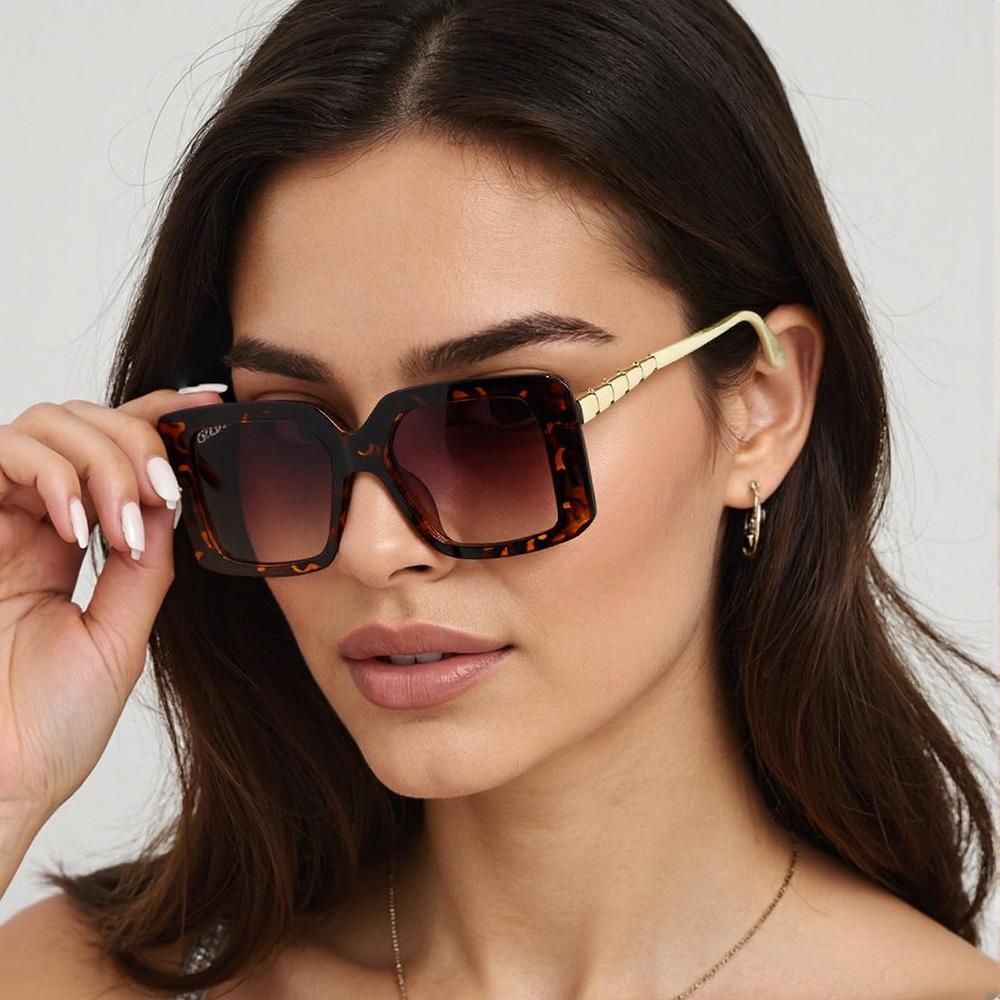 Modern Fashion Sunglass For Women Vintage Glasses For Women Detailed Design Of Eyeglass Legs Accessories For Women'S Glasses