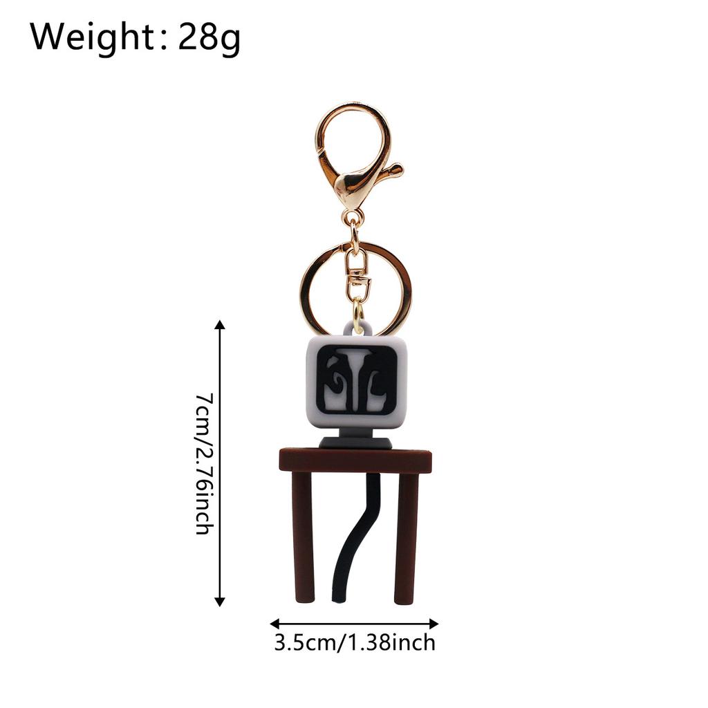 Cartoon Sprunki Keychain Cute Sprunki Oren Raddy Gray Brud Vineria For Men Women Car Bag Pendant Keyring Jewelry Fans Gifts