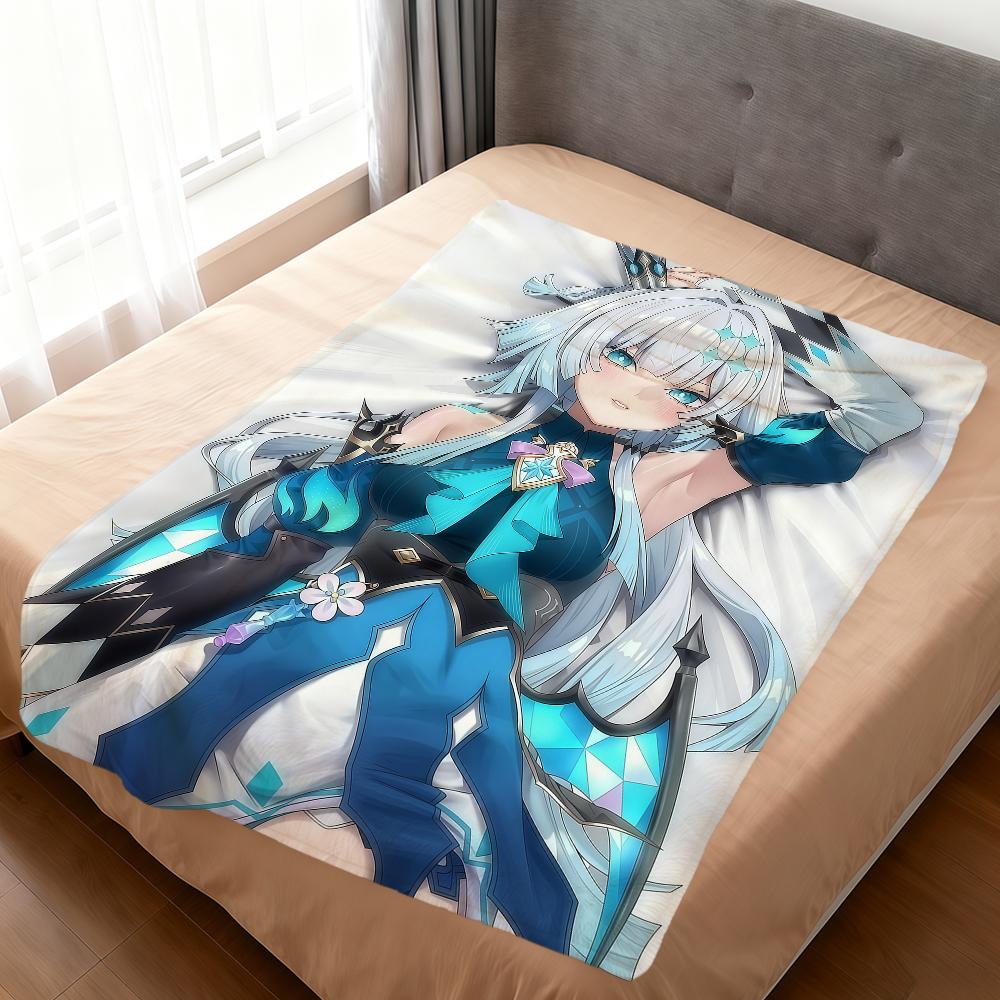 Houkai Star Rail Cerydra Cyrene Castorice soft warm plush blanket for dormitory sofa living room pet hogar bedroom gift nap home