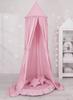 Set: hanging canopy for a children's room, nest with ruffle, pillows - pink