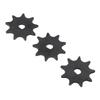 3 Pcs 410 9T Chain Sprocket Steel D Hole High Speed Motor Sprocket Chain Wheel for MY1016 MY1025