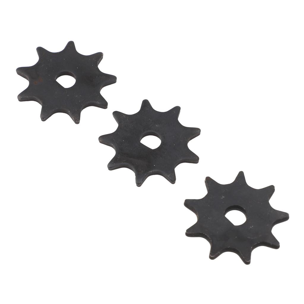 3 Pcs 410 9T Chain Sprocket Steel D Hole High Speed Motor Sprocket Chain Wheel for MY1016 MY1025