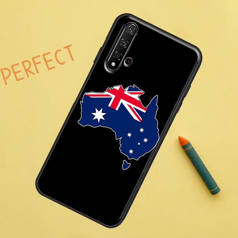 Australien Flagge für Huawei Nova 12s 11i 7i 8i 12i Y73 Y70 Y90 Y60 Y72 Y61 Y91 9 10 SE P40 Lite P30 Pro Hülle
