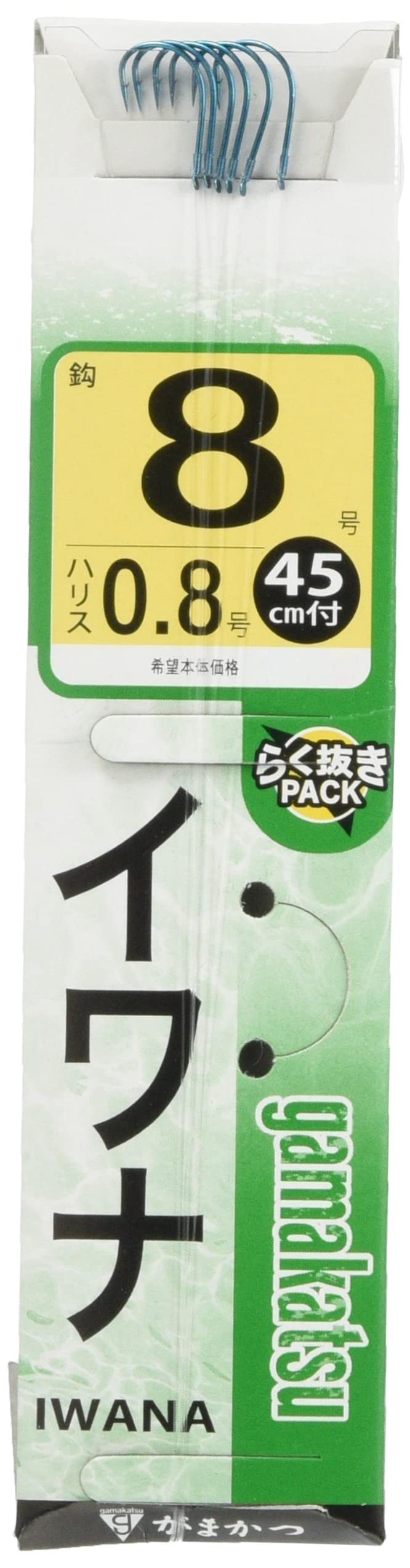 

Gamakatsu Char Hook with Thread, Blue, Size 8 - 0.8mm Line