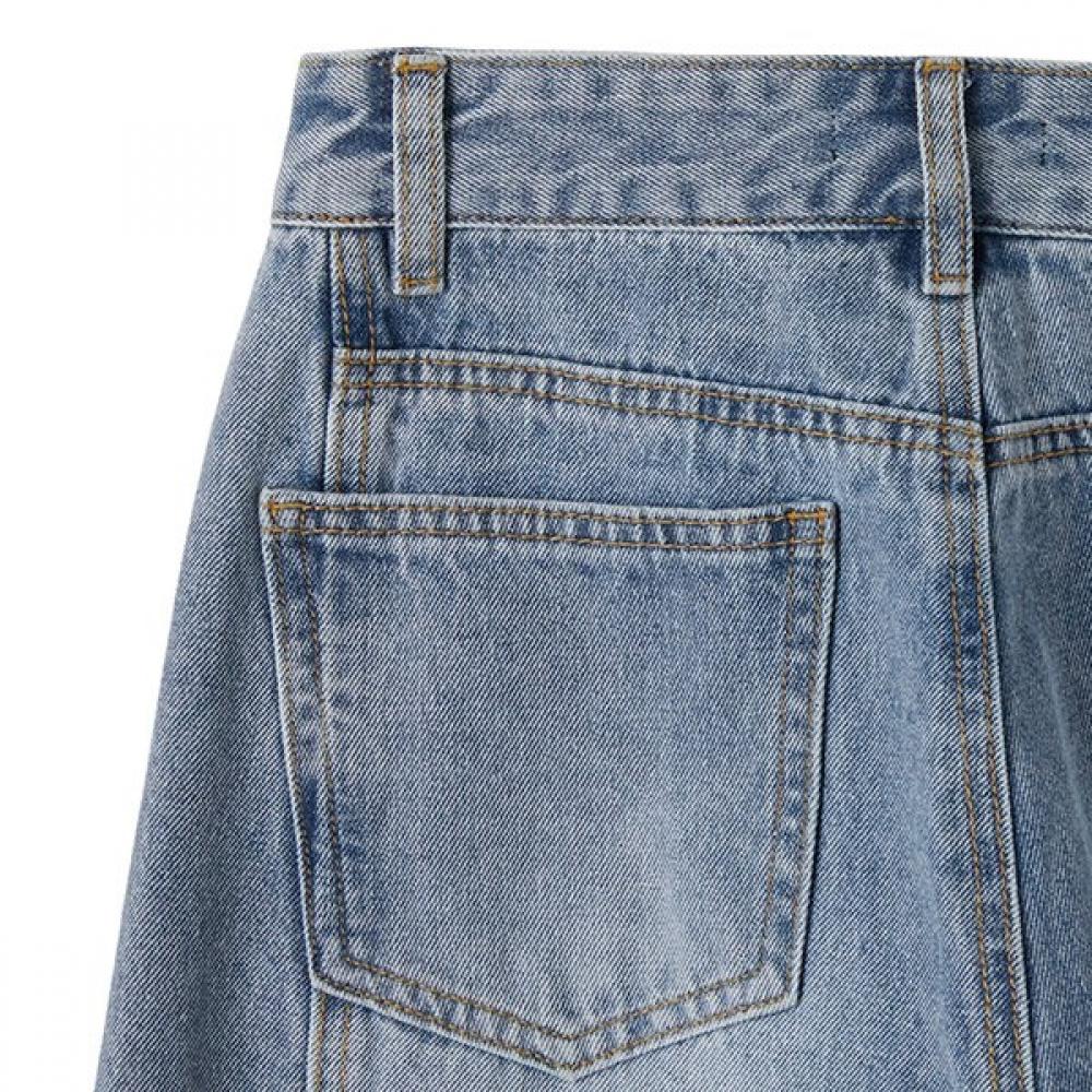 Wash Cut Slim Straight Denim Pants Ar1dp269