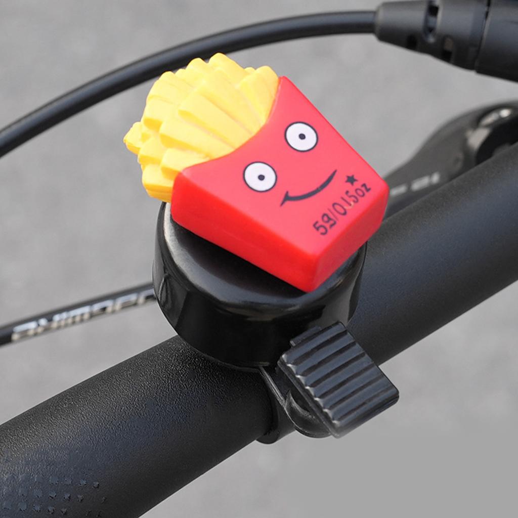 Loud Crisps Bicycles Bells Aluminum Alloy Bike Bells Clear Sound Small Cartoon Bikes Bells for Mountain Bikes Handlebars