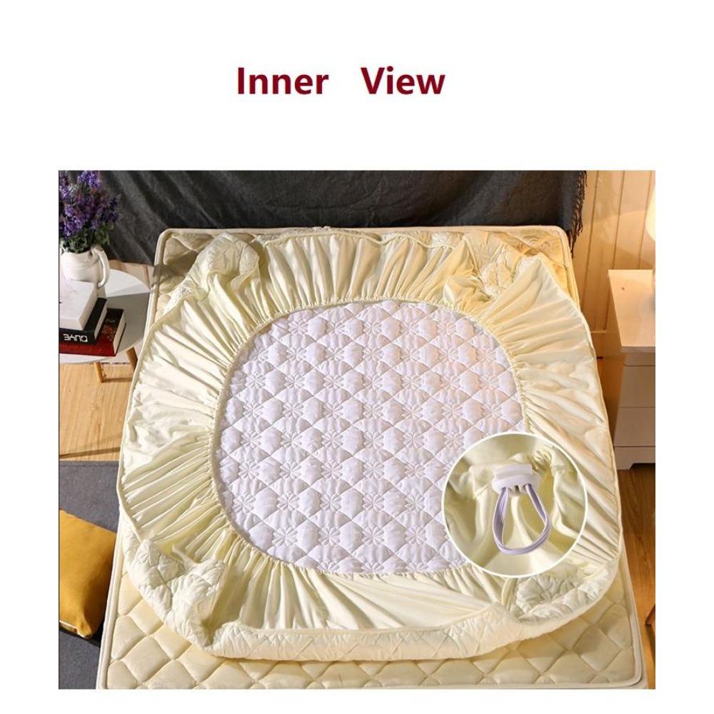 Soft Sanding Quilted Mattress Cover Double King Size Customized  Anti-mite Pad Protector Cover Not Including Pillowcase