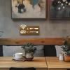 Wifi-skylt för gäster Trä-Wi-Fi-tavla för gäster Restaurang-Wi-Fi-tavla för handskrift Konto & Lösenord