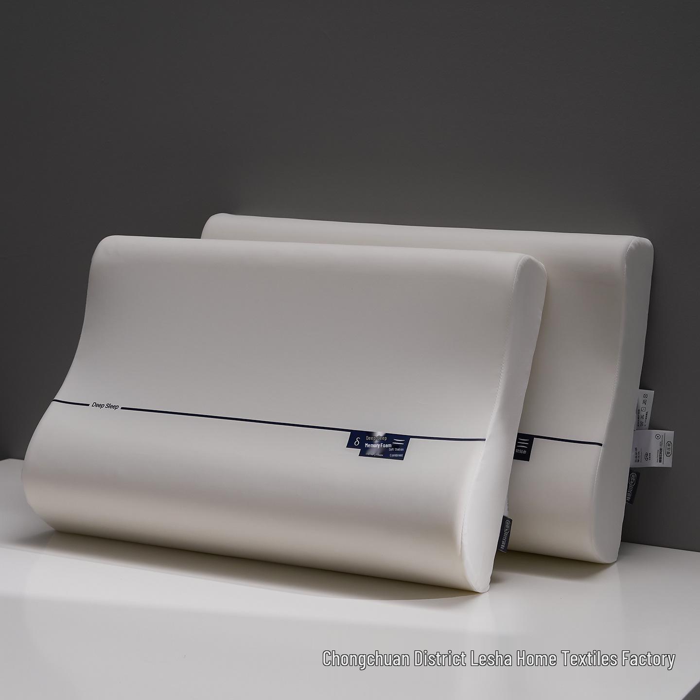 Zero Pressure Memory Foam Neck Support Pillow - Breathable, Non-Collapsing, Non-Deforming, Ideal for Side Sleepers. 40x60cm