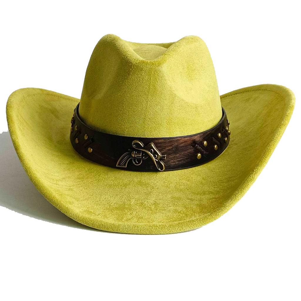 Vegan suede cowboy hat jazz panama hat unisex women's hat wide brim cowboy hat women's hat  cowboy hat