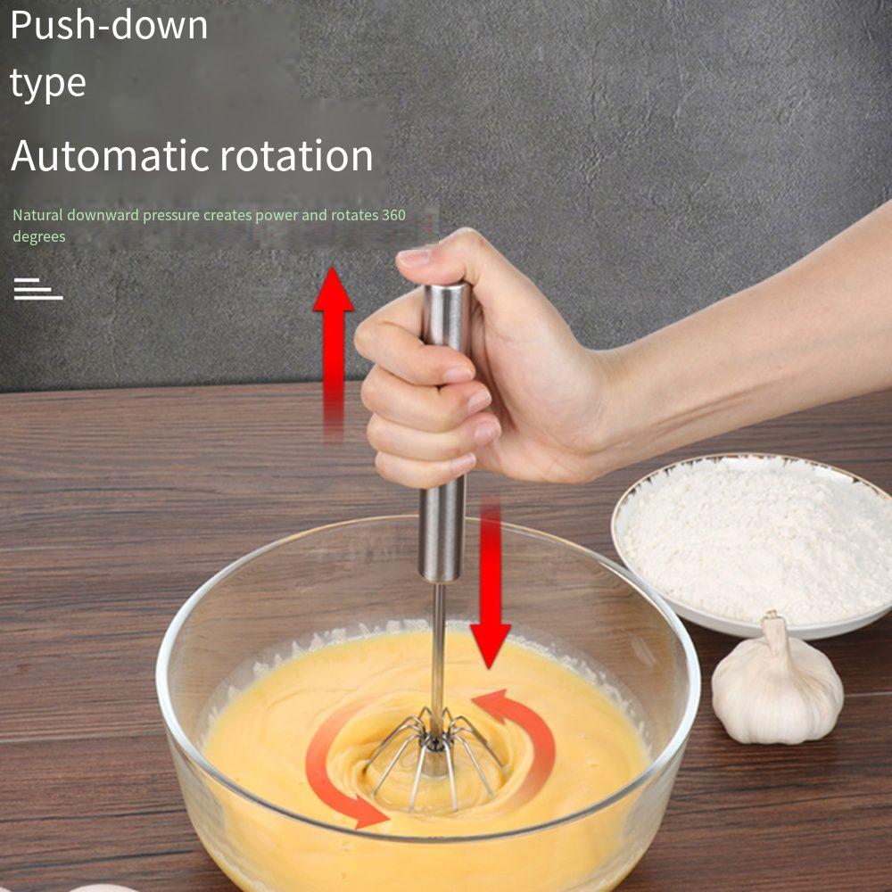 Versatile Semi-Automatic Whisk Multi-size Rotary Whisk Blender Durable Hand Push Egg Beater  Egg
