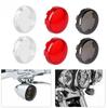 Motorcycle Bullet Turn Signal Light Lens Cover Red Smoke Clear ABS Plastic Indicator Blinker Shell Case Replacement for Harley Sportster Dyna Softail