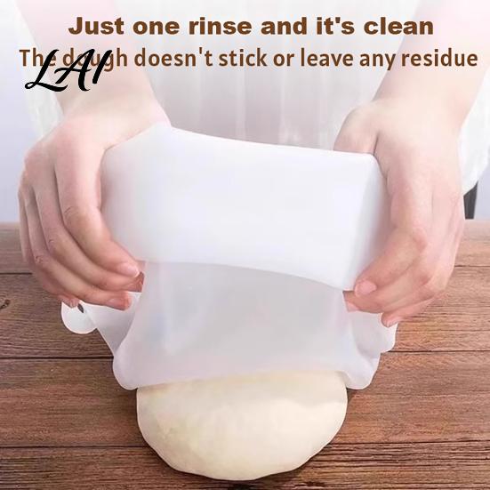 Portable Dough Mixing Pouch Silicone Kneading Bag Non-Stick Flour And Proofing Bag Easy Clean Baking Equipment for Baking Reusable Kitchen