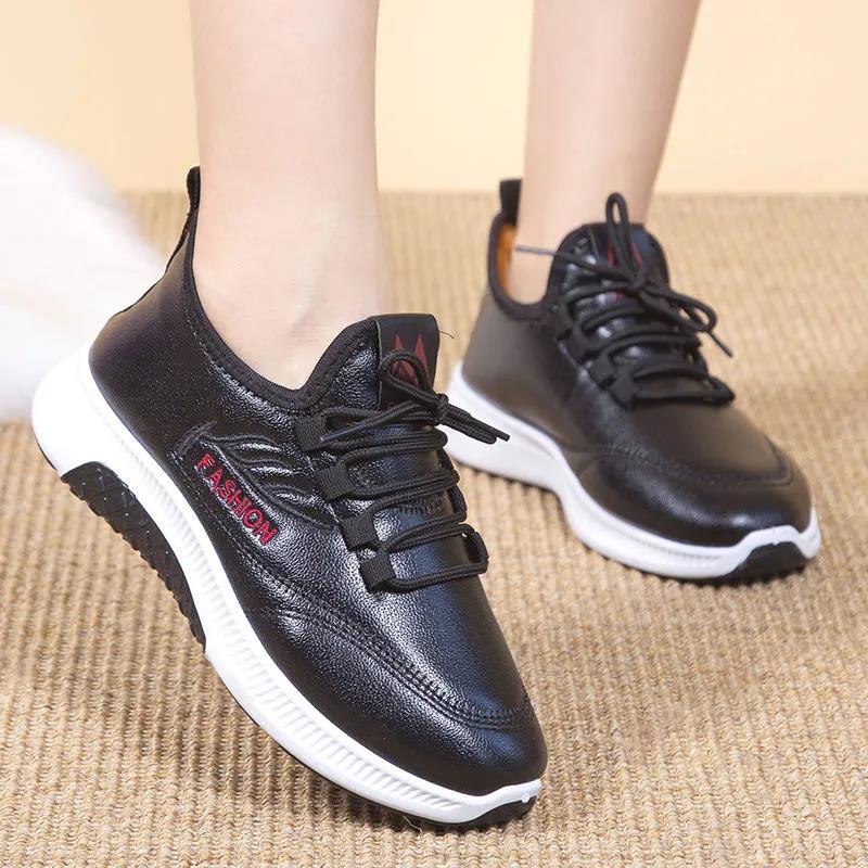 Женская зимняя бархатная хлопковая обувь для мам — фото 9