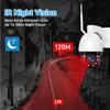 4K 8MP PTZ IP Outdoor 50X Zoom WiFi Surveillance Camera 120M IR Distance Security Protection Metal Shell Smart CCTV Cam