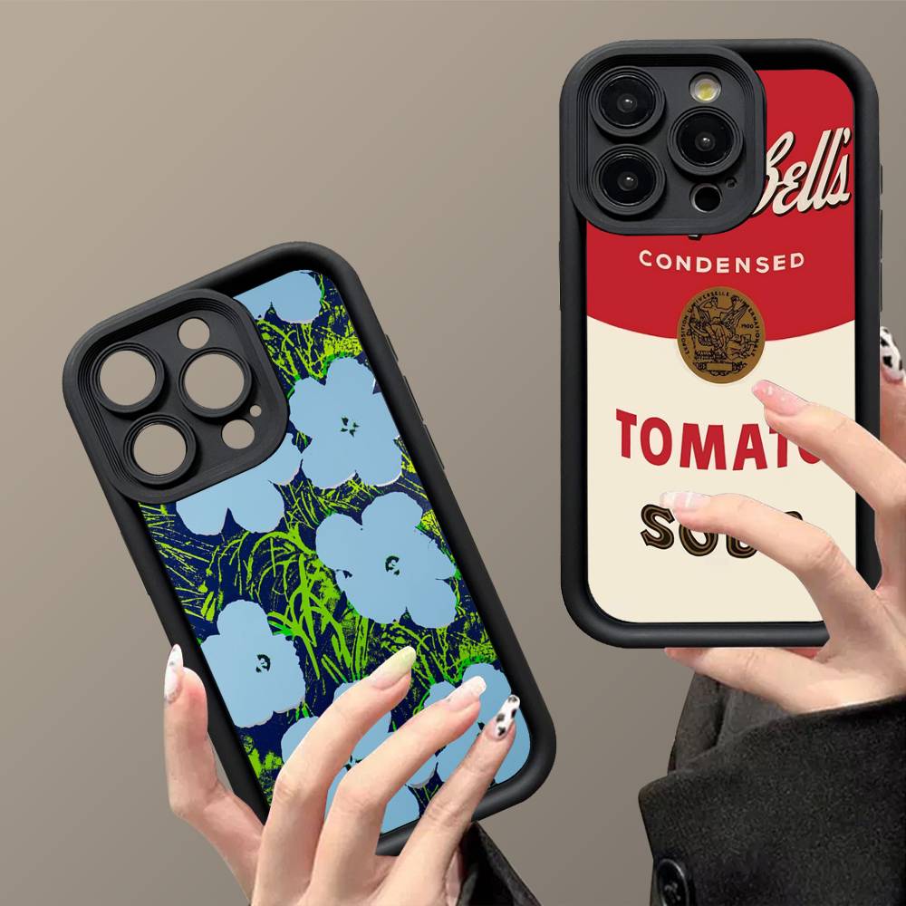 Andy Warhol Art Phone Case For IPhone 17 16 15 14 13 12 11 Pro Max Mini Plus Soft TPU Back Cover