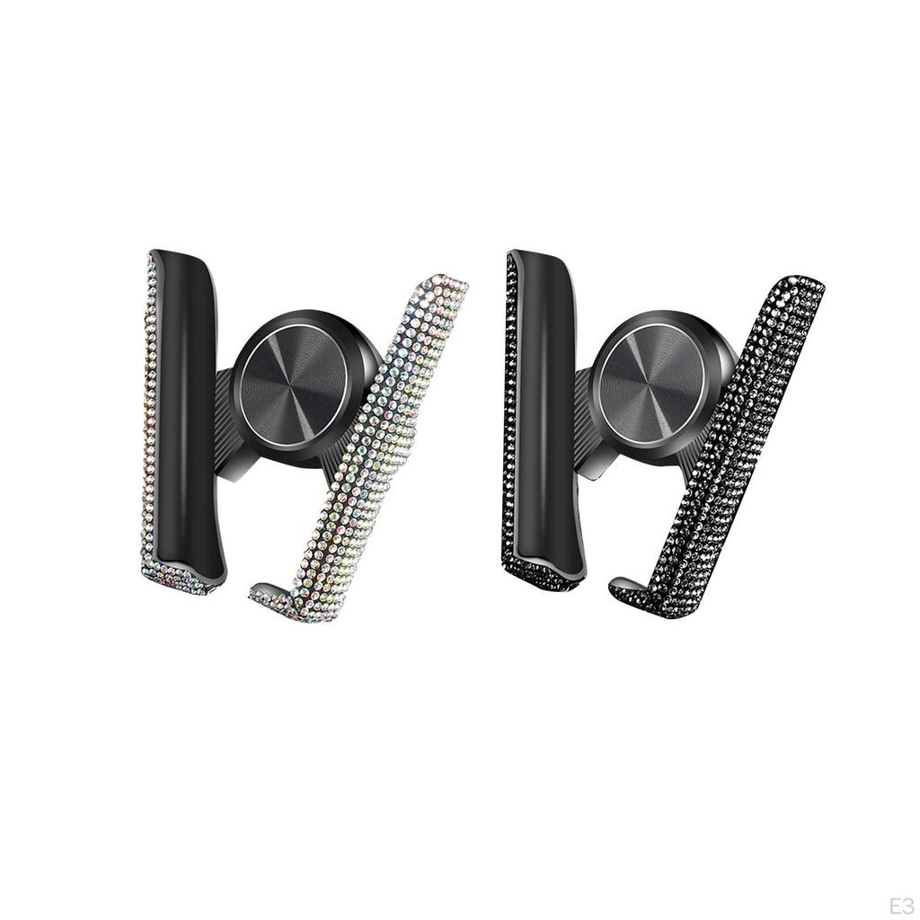 Car Vent Phone Holder Universal Auto Interior Hands Free Cradle Flexible Decor Convenient Bling