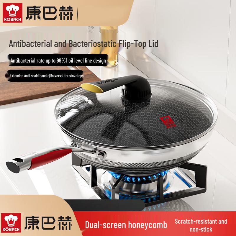 KOBACH 5th Gen Non-stick Stainless Steel Wok