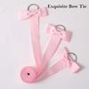 Bremorou 8Pcs 96cm Long Bow Holders for Girls Hair Bows Organizer for Girls Long Bow Holders Hair Bows Organizer Light Pink Grosgrain Ribbon Twist