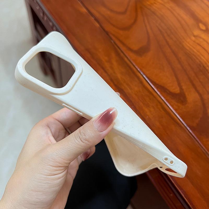 Wheat shell is suitable for Apple 11/11 solid color 11 silicone iPhone11 large hole XR protective cover 11P.