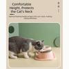 Ceramic Double Pet Bowl Anti-tip Pet Feeding Bowl Dog Bowl Double Pet Feeding Bowl Set  Indoor