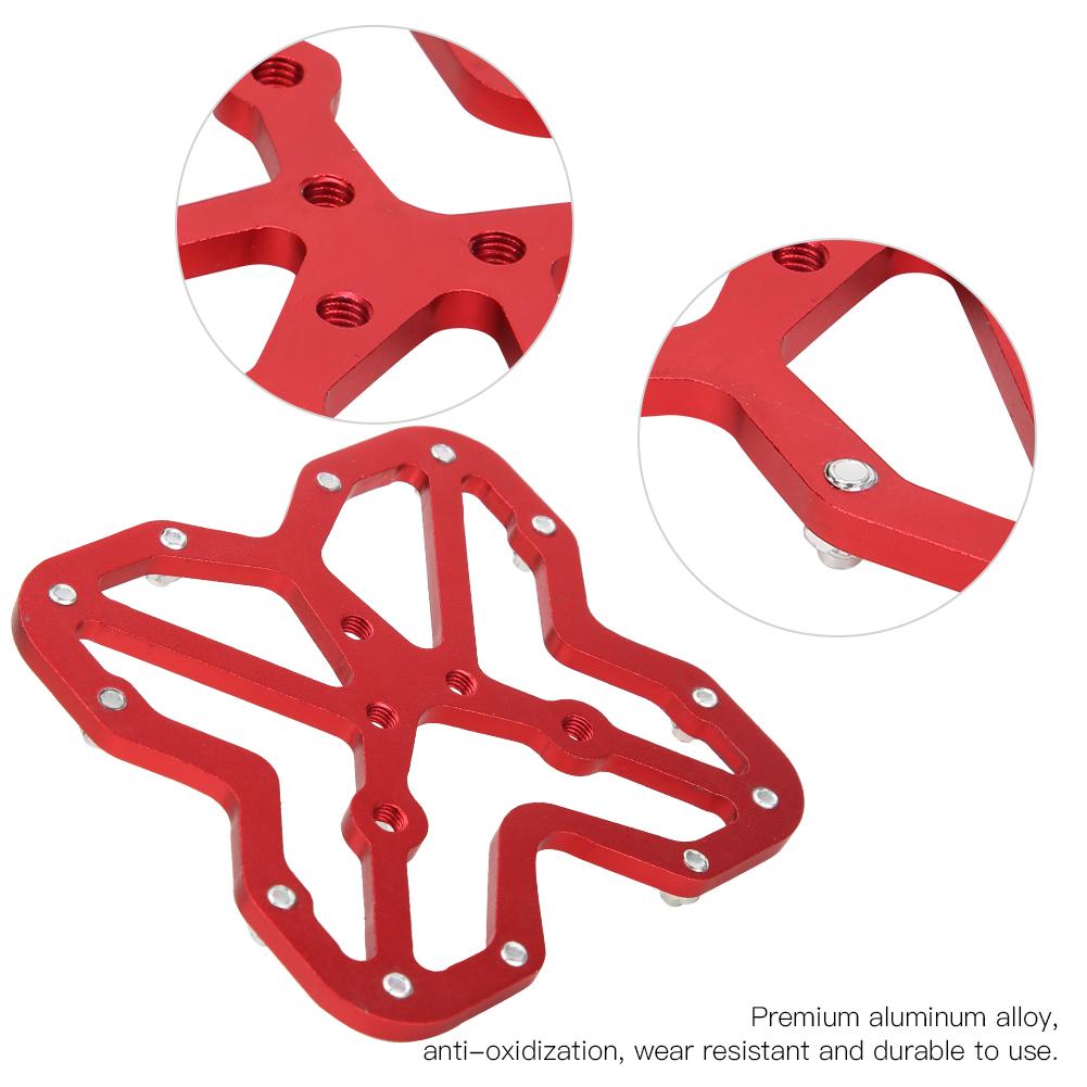 Lightweight Clipless Pedal  Adapters Bike Pedal Wear Resistant Bike Treadle Riding Road Bike for Mountain Bike Cycling