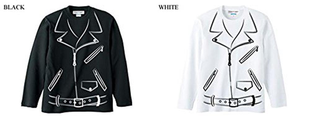 [SPEED ADDICT] Trompe-l'oeil W Riders Long Sleeve T-shirt (White, Size L)