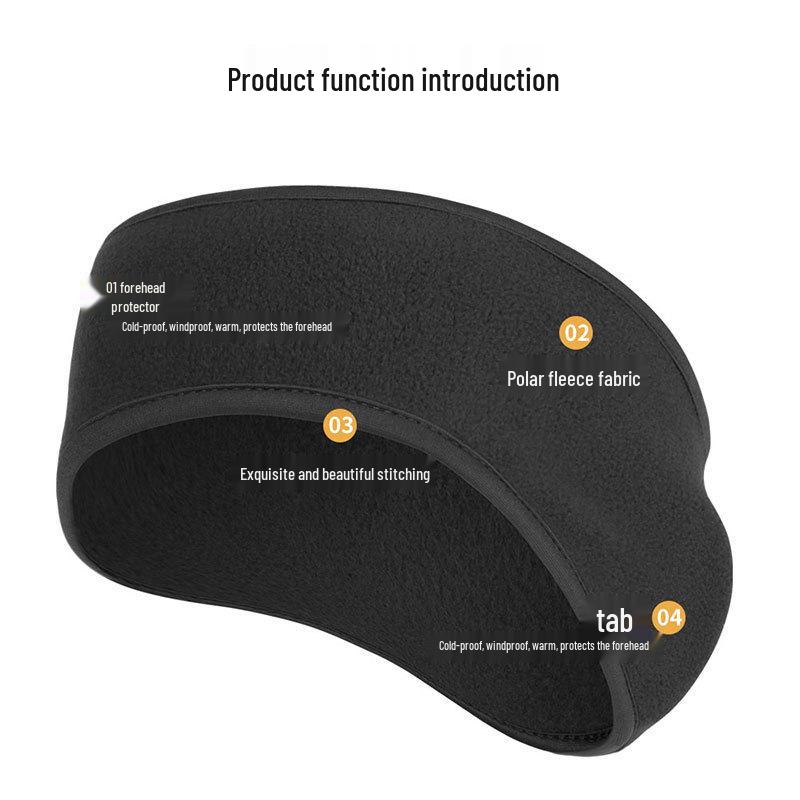 Ruidong Autumn/Winter Children's Windproof Fleece Ear Warmer Headband for Cycling, Running, and Skiing