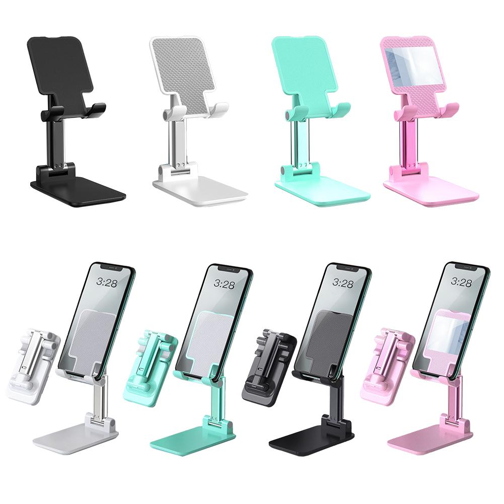 Smart Phone Holder, Desk Portable Tablet Cell Phone Holder, Tablet Stand, Anti-Slip Adjustable Angle Phone Holder, Folding Electronic Devices Mount, F
