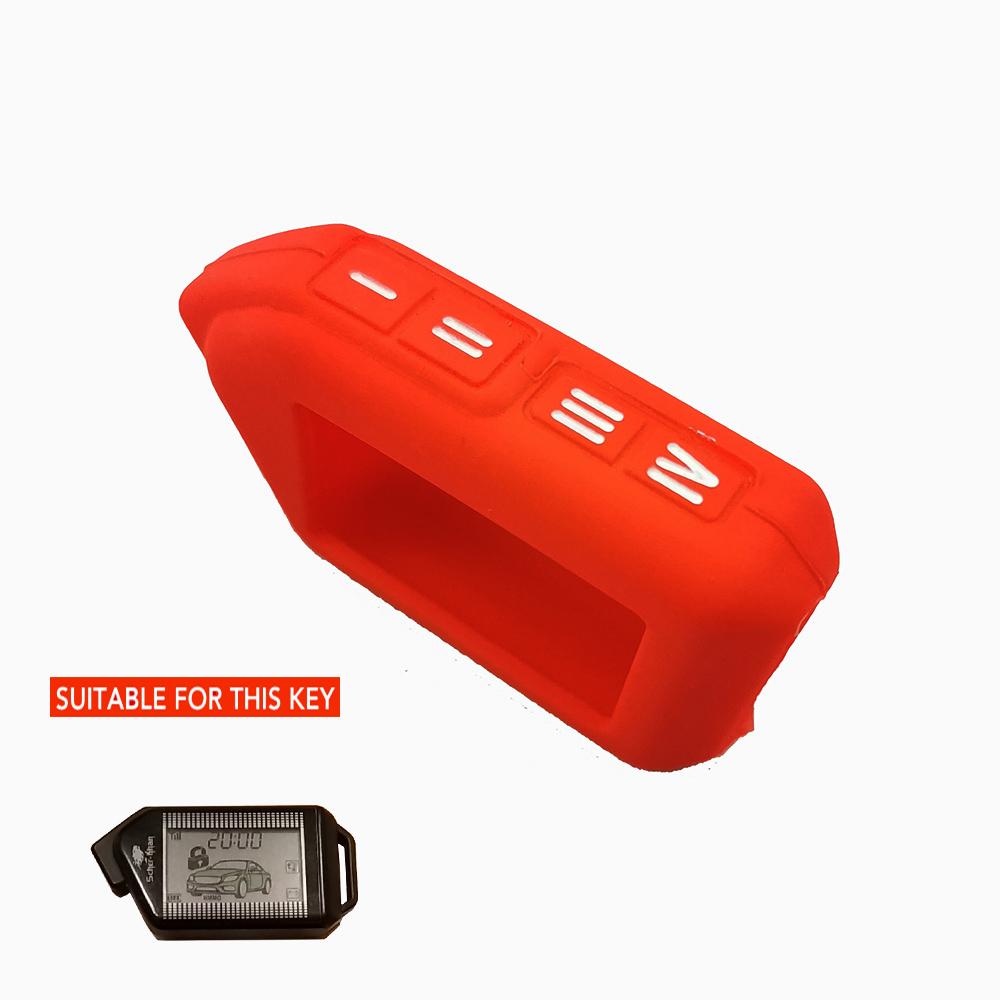 

2-Way Key Case Cover For Sher-Khan Mobicar A Mobicar B Safety In Two Senses Car Alarm System Russian Version Shell Accessories