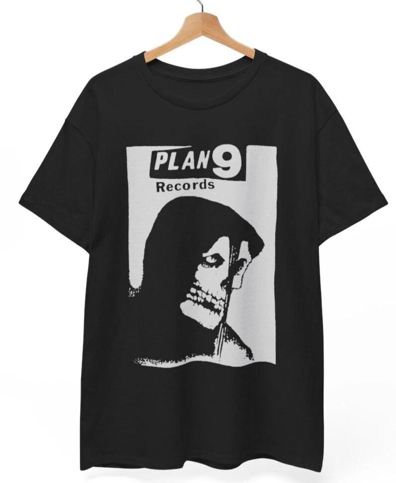 Футболка Plan 9 records, Misfits, Samhain, Danzig, Black Flag, Circle, Унисекс футболка S